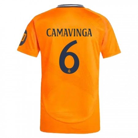 Real Madrid Camavinga 6 Udebane 2024-25 - Fodboldtrøjer (S/S) Real Madrid Camavinga 6 Udebane 2024-25 - Fodboldtrøjer (S/S)